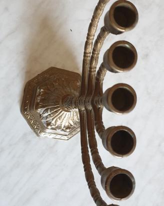 Candelabro in bronzo vintage 