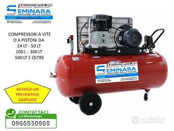 COMPRESSORE 24 50 100 300 500 LT A VITE/A PISTONI