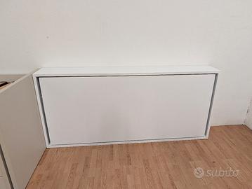 letto singolo a scomparsa orizzontale letto a muro