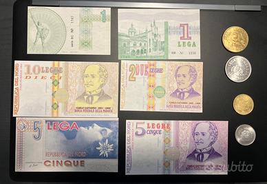 Monete  e banconote di fantasia Lega nord