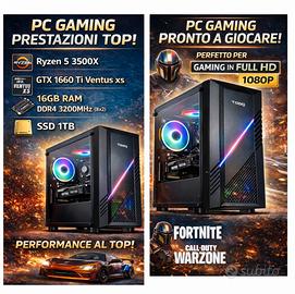 PC Gaming TOOO Ryzen 5 3500X GTX 1660 Ti