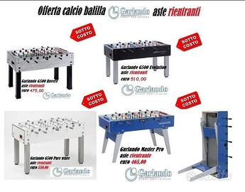 Eterno calcio balilla Garlando vari modelli nuovo