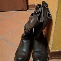 Stivaletti biker ecopelle marroni