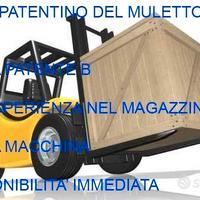 Operaio / patentino del muletto/ pat B / Logistica