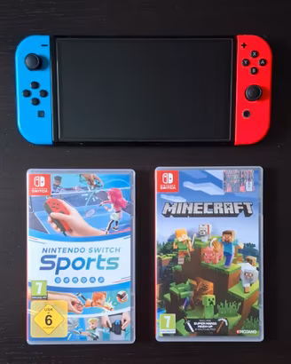 Nintendo Switch OLED + 2 Giochi Originali