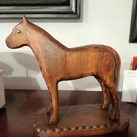 scultura artigianale cavallo 