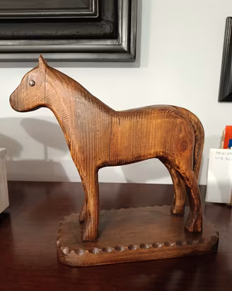 scultura artigianale cavallo 