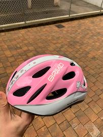 Casco bici rosa bambina Briko