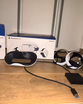 PSVR2+Stazione di ricarica controller+AdattatorePc