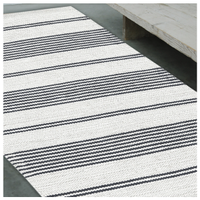 Tappeto pelo corto in cotone, GRIGIO