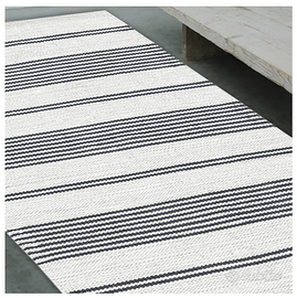 Tappeto pelo corto in cotone, GRIGIO