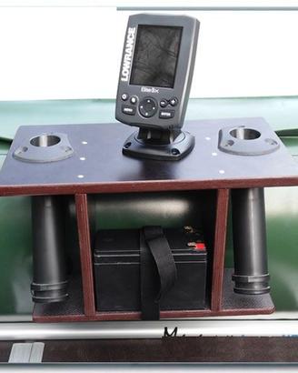 Base Ecoscandaglio x gommoni con Porta Canne