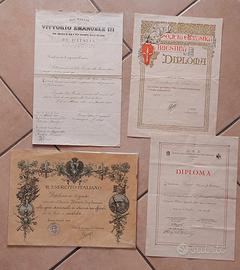 Lotto Diplomi Militari 