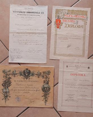 Lotto Diplomi Militari 