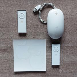 Lotto Apple vintage: Mouse, Apple remote, Stickers