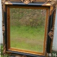 Specchio cornice oro fine 800 