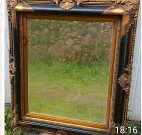 Specchio cornice oro fine 800 