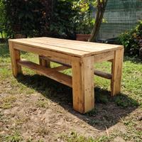 TAVOLO DA GIARDINO IN LEGNO DA RECUPERO BANCALI