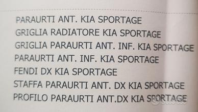  kit completo mascherina frontale  Kia Sportage