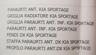 kit completo mascherina frontale  Kia Sportage