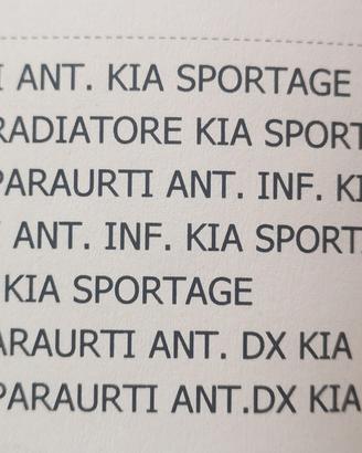  kit completo mascherina frontale  Kia Sportage