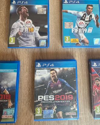 Lotto videogiochi calcio PS4