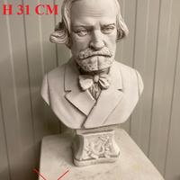 Statue mezzo busto in marmo cemento