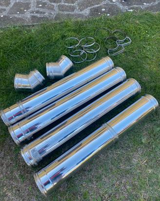 Tubo canna fumaria inox doppia parete
