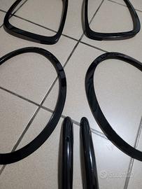 Cornici fari,fanali e griglia ant black Mini F56