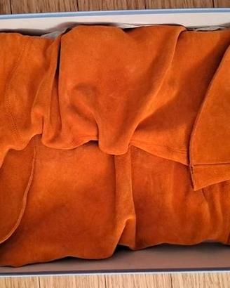 Stivali da donna in camoscio arancioni