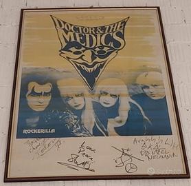 MANIFESTO "Doctor & the Medics" autografato