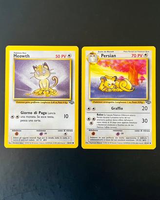 Meowth-Persian Carte Pokemon Jungle