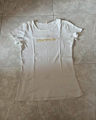 Maglia benetton bianca