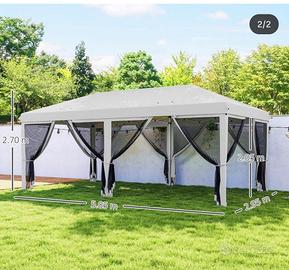 gazebo giardino richiudibile
