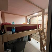Letto soppalco regolabile in altezza