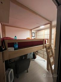 Letto soppalco regolabile in altezza