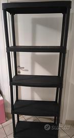 Scaffalatura in plastica 5 ripiani