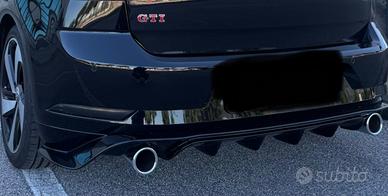 Diffusore Posteriore Golf 7.5 GTI /TCR Nero Lucido