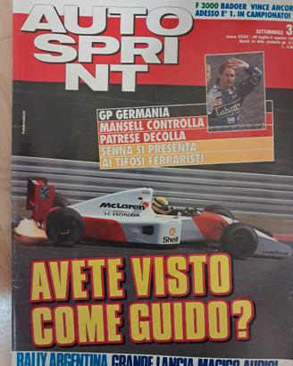 Autosprint 1992 Andretti Senna Mondiale Rally Arge