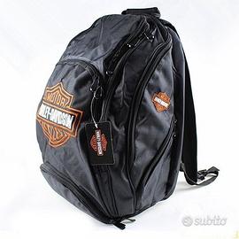 Zaino Nero Borsa Tracolla Harley Davidson Logo Ora