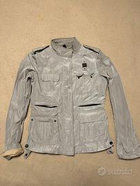 Blauer U.S.A. giacca donna bianco M nylon zip logo