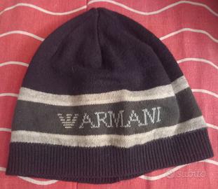 Cappello Armani Baby Bambino Cotone e Cachemire Bl
