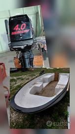 Barca di mt. 2.60+ motore Mercury 4cv