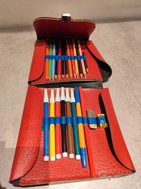 ASTUCCIO SCUOLA VINTAGE ANNI 70/80