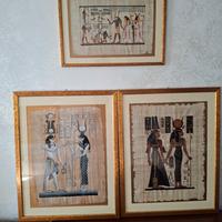 Quadri in papiro Egitto 