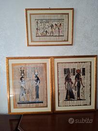 Quadri in papiro Egitto 