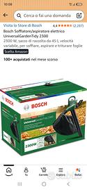 aspiratore e soffiatore foglie bosch