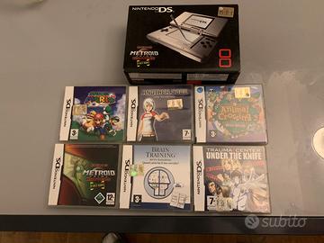 Nintendo DS Fat Silver+ Lotto 6 Giochi Originali