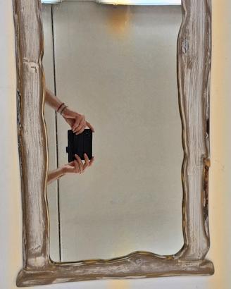 Specchio in legno shabby chic