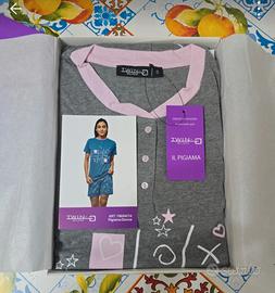 Pigiama Donna Twin-g.Milano Corto T.S Grigio 